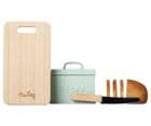 Maileg miniature bread bin, board & knife